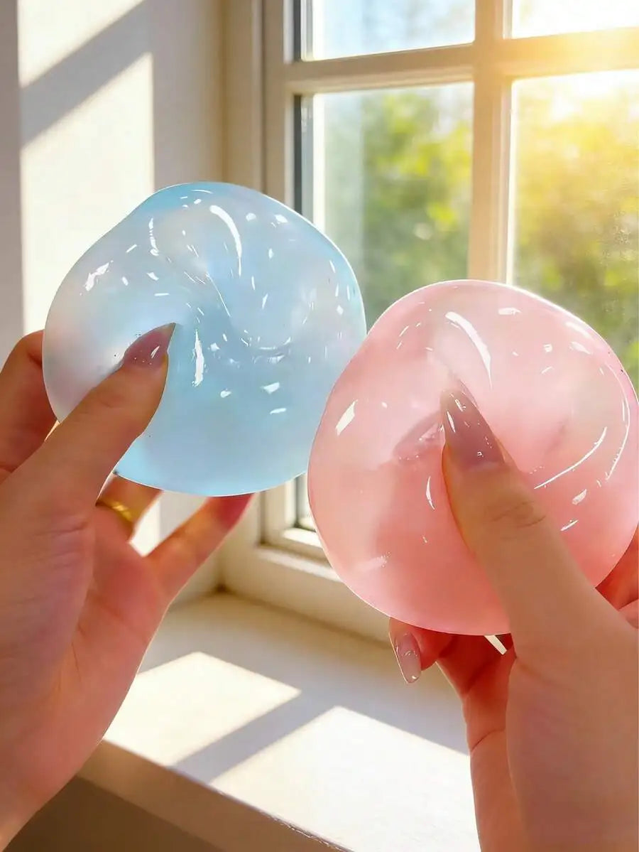 Moldable Slow Rebound Blue Coconut Oil Handmade Squeezing Ball