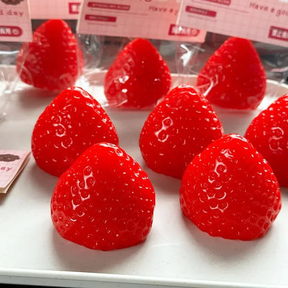 Big Strawberry Squeeze Taba Squishy Toy
