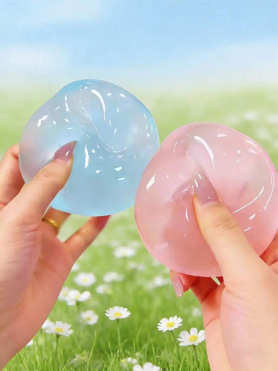Moldable Slow Rebound Blue Coconut Oil Handmade Squeezing Ball